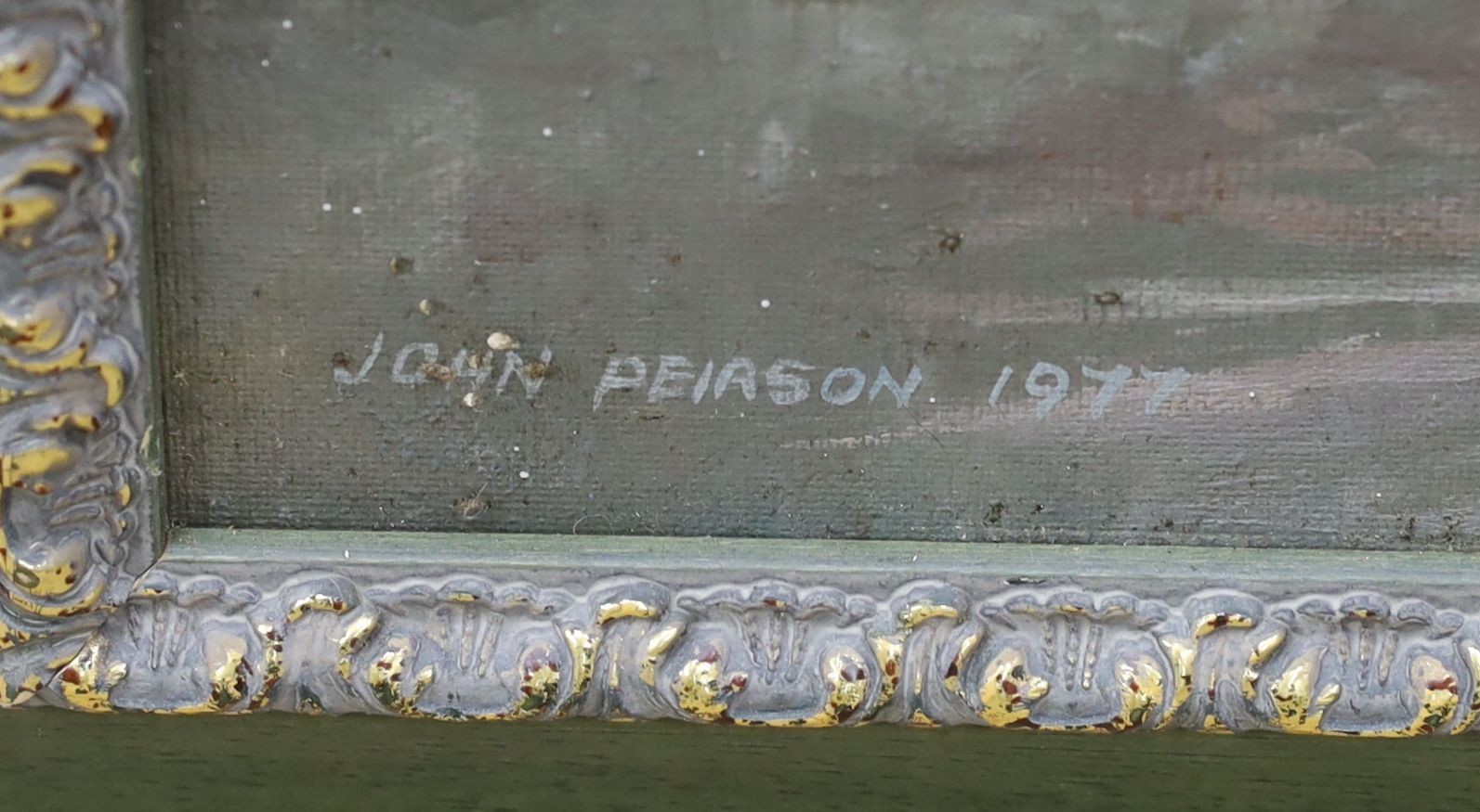 John Peirson (1942-2001), oil on board, 'Sea View', signed and dated 1977, 50 x 75cm